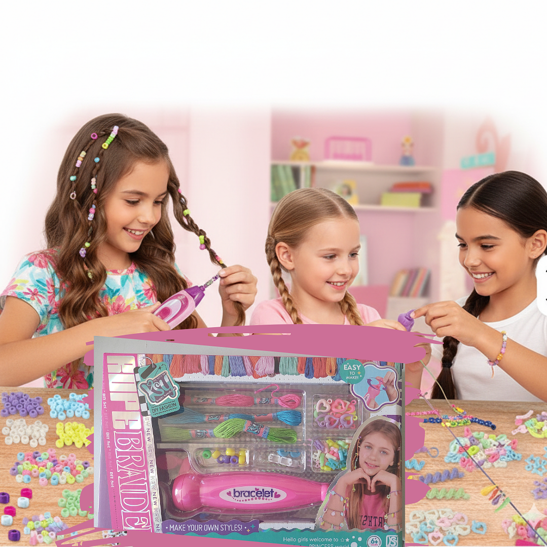 Set para Hacer Pulseras y Trenzas para el Cabello | Juguete Creativo para Niñas 3