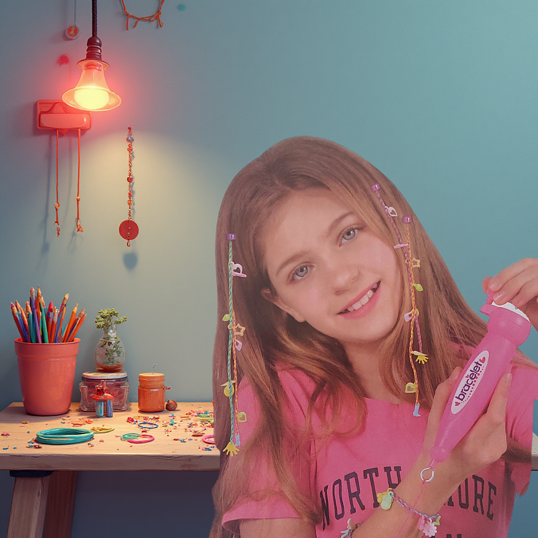 Set para Hacer Pulseras y Trenzas para el Cabello | Juguete Creativo para Niñas 4