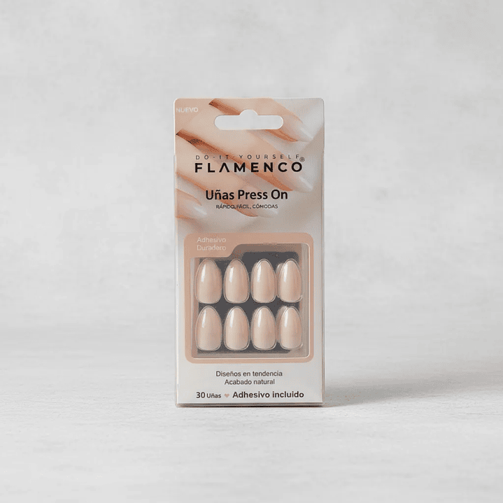 Uñas Press On Autoadhesivas Acabado Natural Blanco | Manos Elegantes en Minutos 3