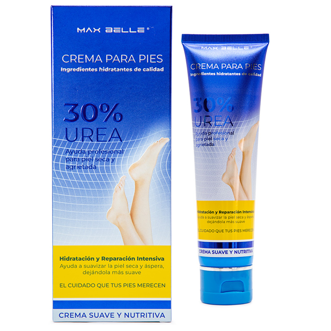 Crema para Pies con Urea 30% Maxbelle | Hidratación Intensiva y Reparadora 1