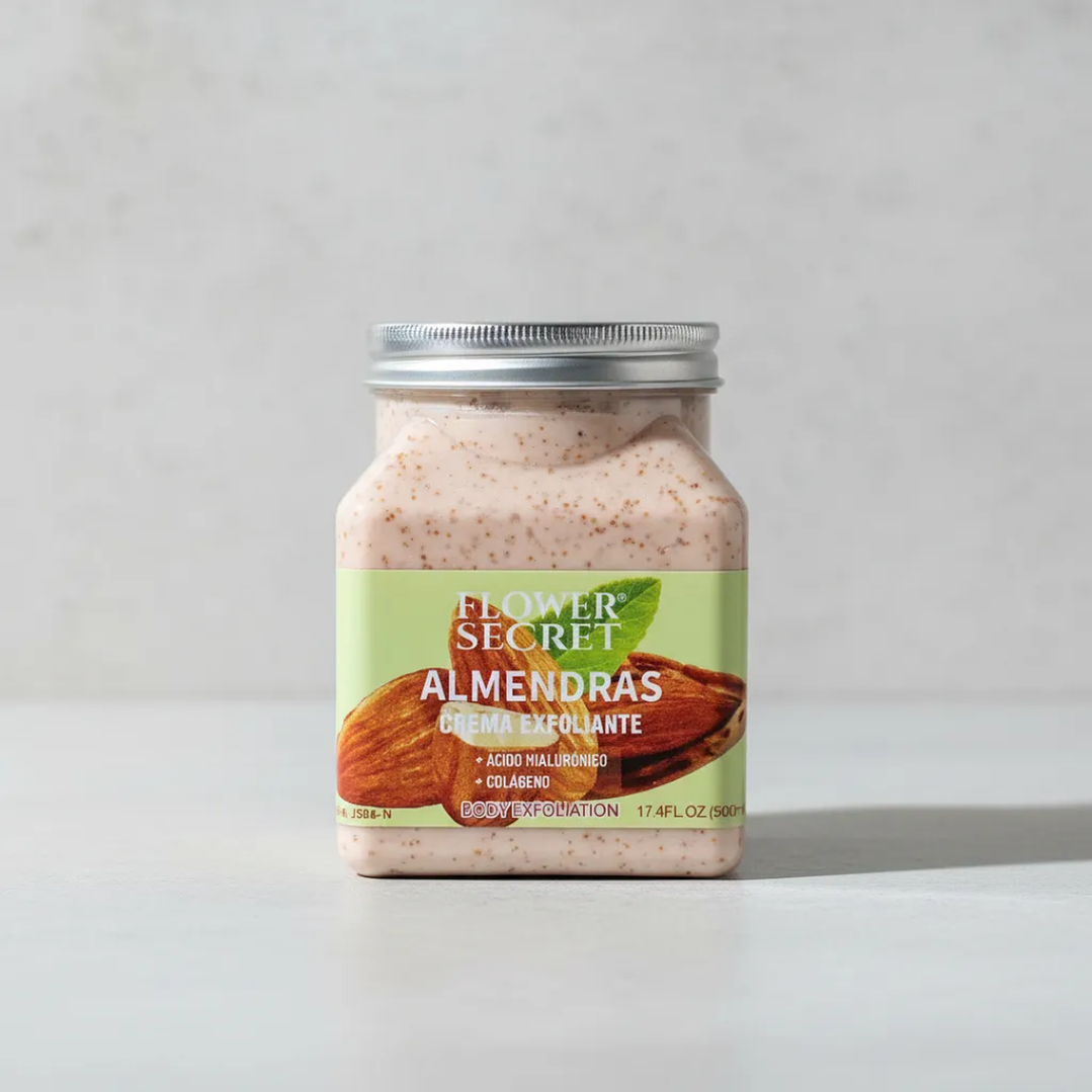 Crema Exfoliante Corporal Almendras 500 Ml Flower Secret 2