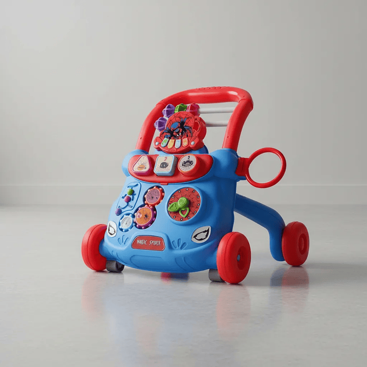 🧸 Andador para Bebé con Ruedas Magic Spider | Antivuelco, Interactivo y Seguro 8