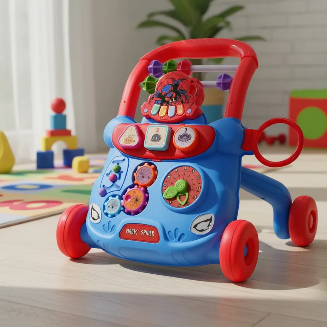 🧸 Andador para Bebé con Ruedas Magic Spider | Antivuelco, Interactivo y Seguro 9