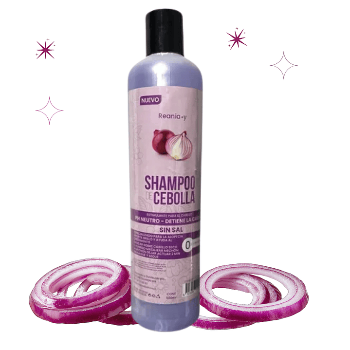 Shampoo De Cebolla Reania 500ml Sin Parabenos Crecimiento 2