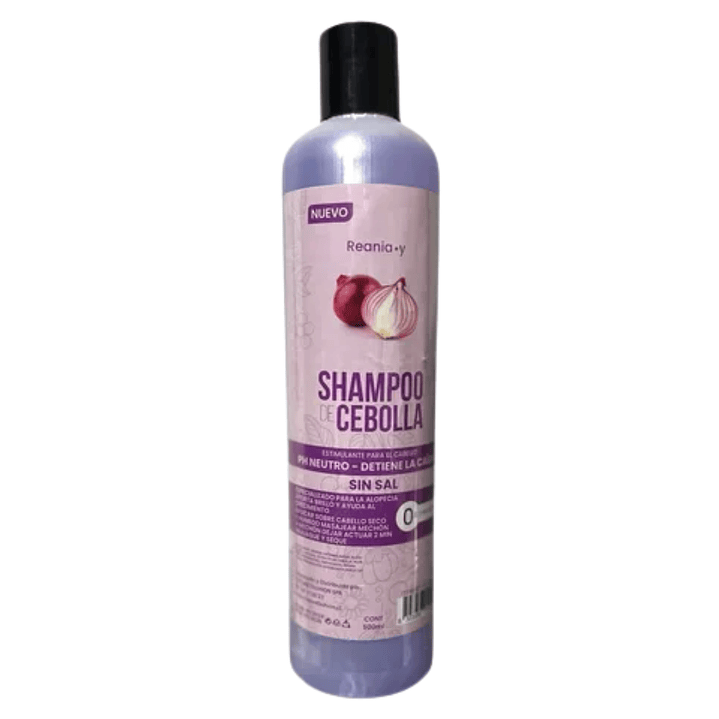 Shampoo De Cebolla Reania 500ml Sin Parabenos Crecimiento 1