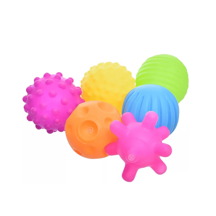 Set 6 Pelotas Texturizadas Sensoriales para Bebé – Juguete Educativo 2