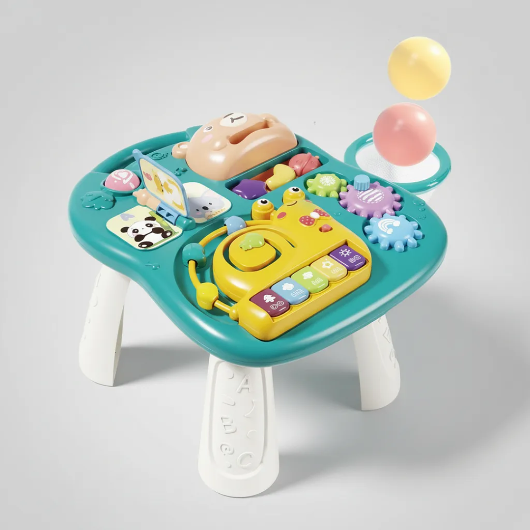 Mesa De Actividades Bebé 2 En 1 Musical Educativa Interactiva 6