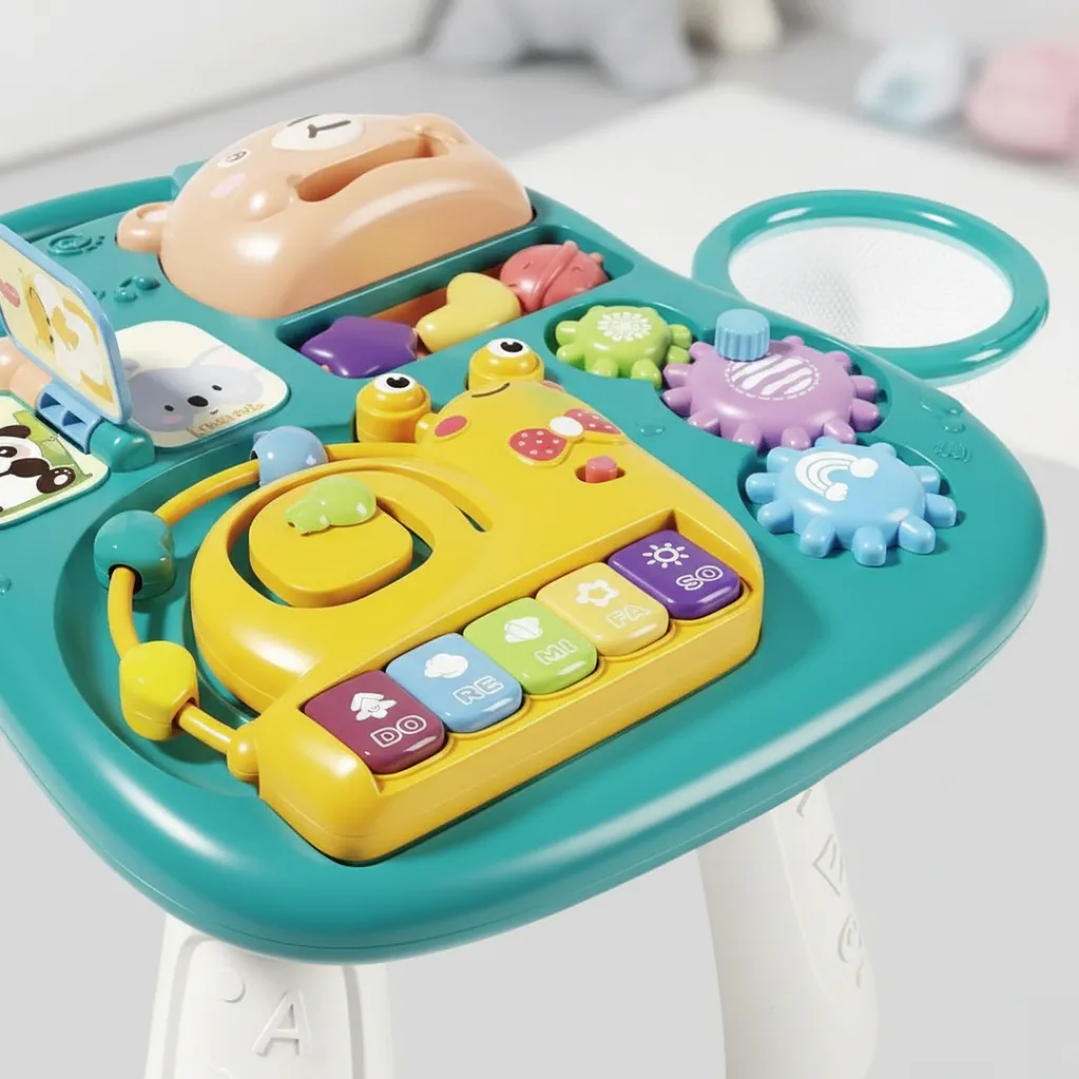 Mesa De Actividades Bebé 2 En 1 Musical Educativa Interactiva 7