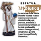 Santa Muerte Blanca 12 Cm Figura Decorativa Espiritual - Miniatura 2