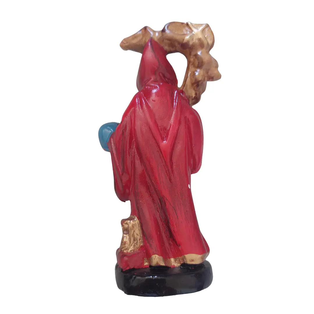 Santa Muerte Roja 12 cm – Figura Decorativa Espiritual 12