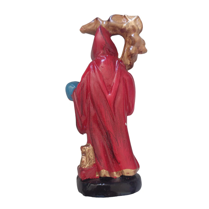 Santa Muerte Roja 12 cm – Figura Decorativa Espiritual 12