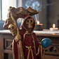 Santa Muerte Roja 12 cm – Figura Decorativa Espiritual - Miniatura 19