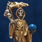 Santa Muerte Dorada 12 cm – Figura Decorativa Espiritual - Miniatura 11
