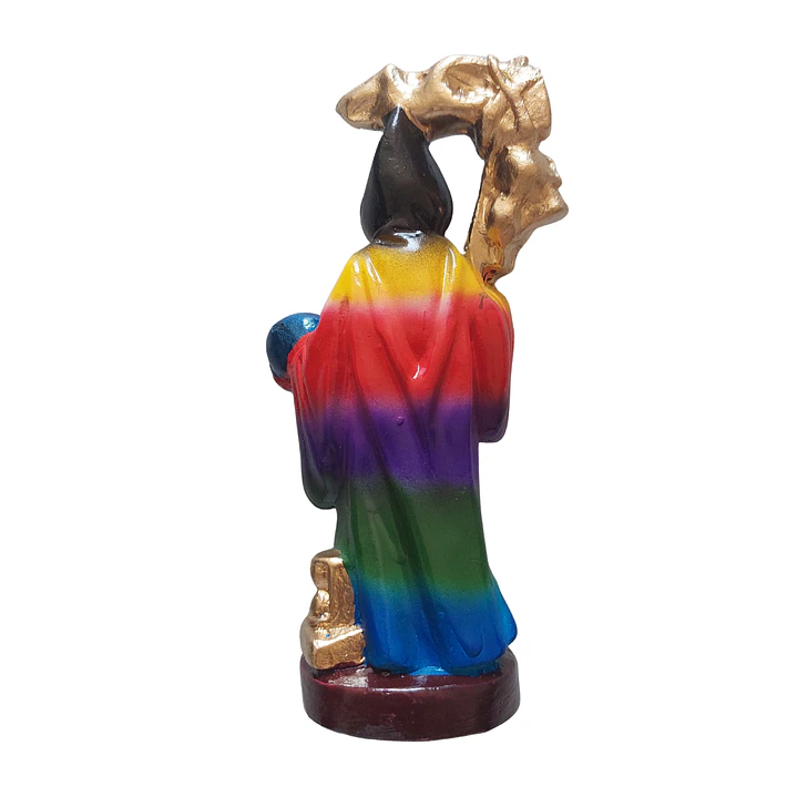 Santa Muerte Multicolor 12 cm – Figura Decorativa Espiritual 2