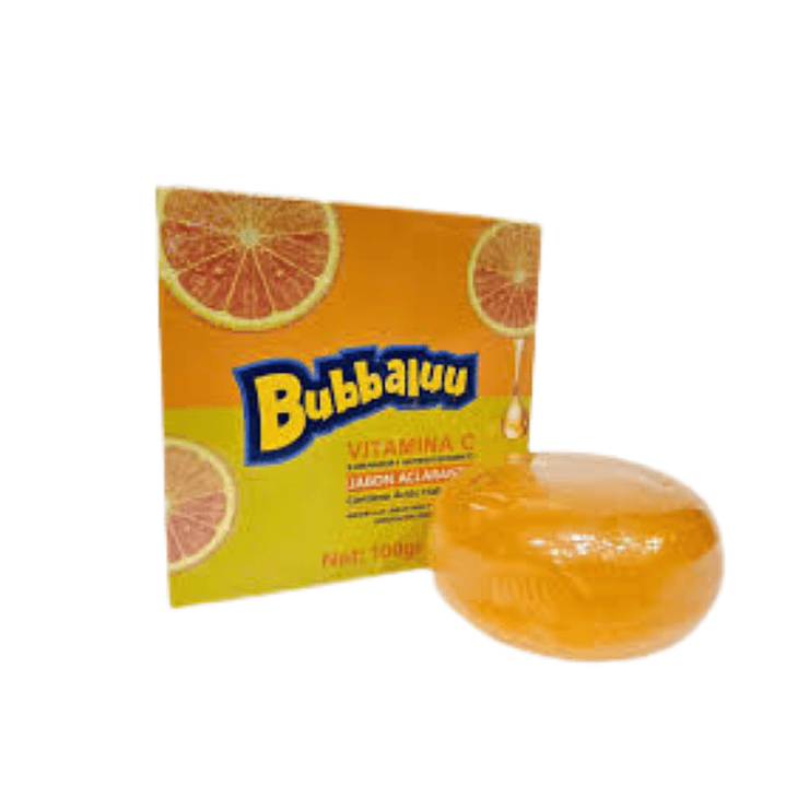 Jabón Facial Aclarante Bubbaluu Vitamina C 100 g Hidratante 3