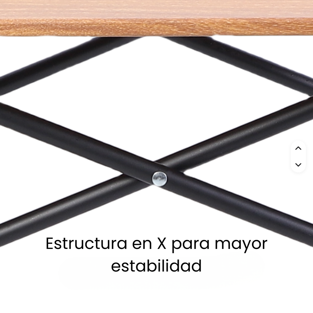 Mesa Plegable Portátil de Aluminio para Camping y Exterior con Diseño Madera 5