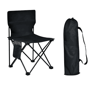 Silla Reforzada Plegable para Camping con Estructura Metálica Resistente