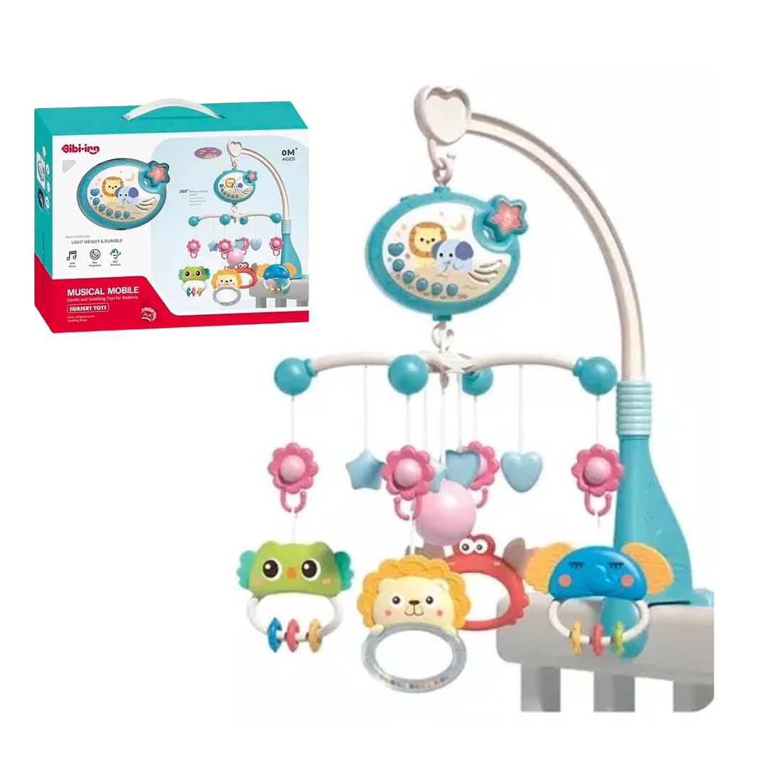 Móvil Musical para Cuna con Proyector de Estrellas, Control Remoto y Temporizador 9