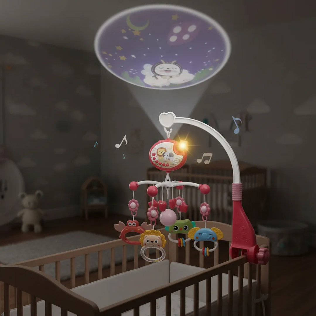 Móvil Musical para Cuna con Proyector de Estrellas, Control Remoto y Temporizador 5
