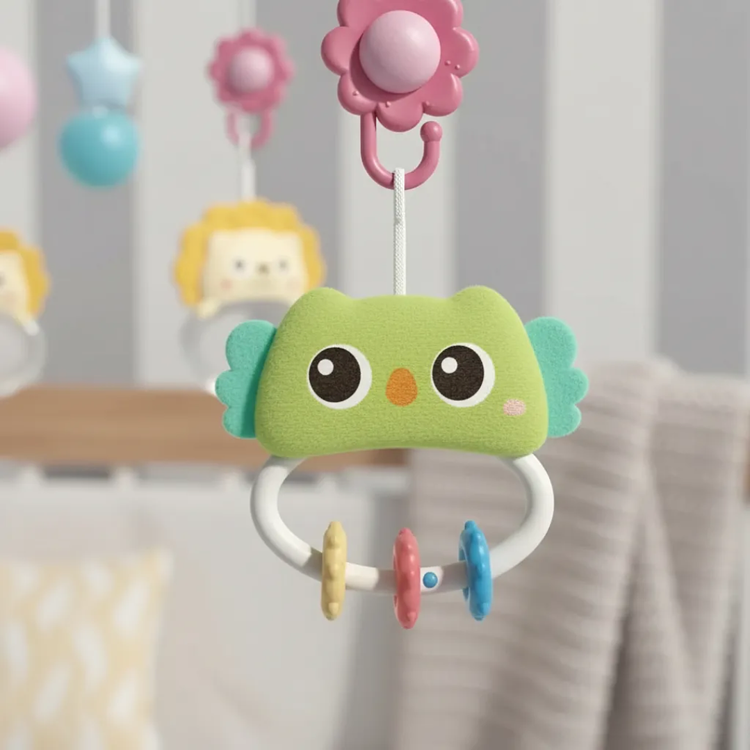 Móvil Musical para Cuna con Proyector de Estrellas, Control Remoto y Temporizador 15