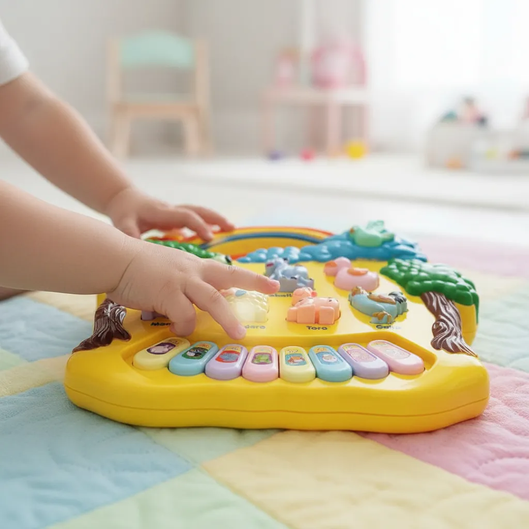 Piano Educativo Paraíso de Animales para Niños con Luces y Música 7