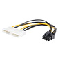 Adaptador de Cable de Alimentación Molex LP4 a PCI-E 8 Pines - Miniatura 2