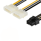 Adaptador de Cable de Alimentación Molex LP4 a PCI-E 8 Pines - Miniatura 8
