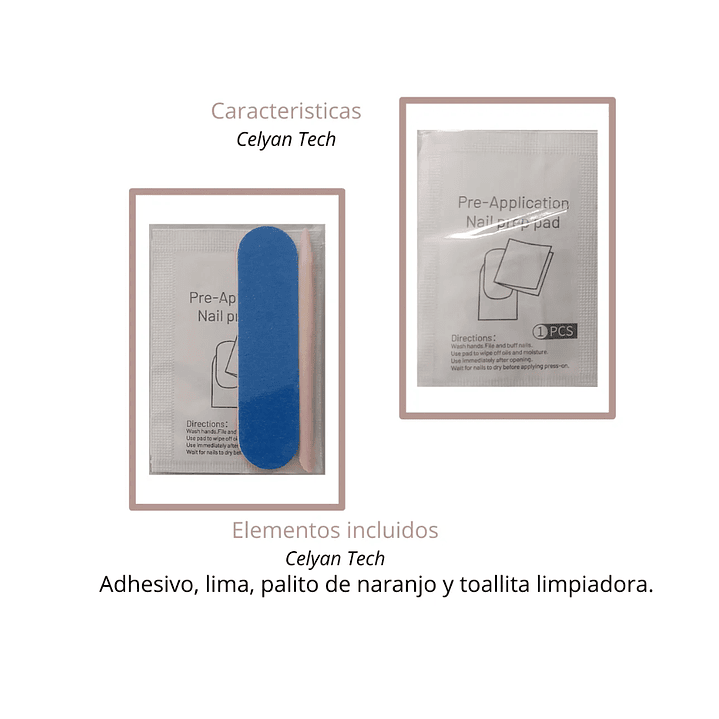 Uñas Press On Autoadhesivas Negro Lila Star 4