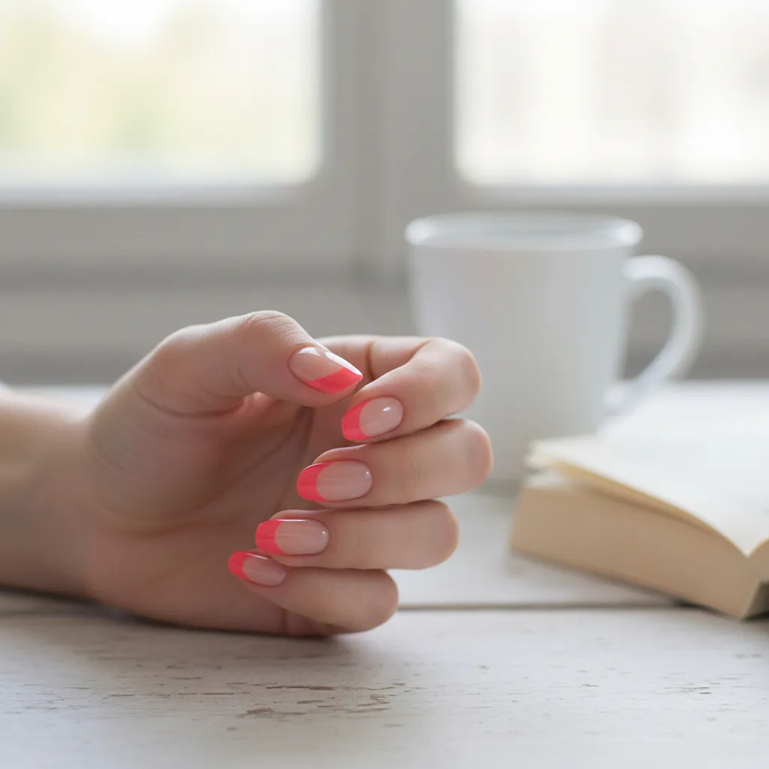 Uñas Press On Autoadhesivas Acabado Natural Fucsia – Manicura Profesional al Instante 💅✨ 5