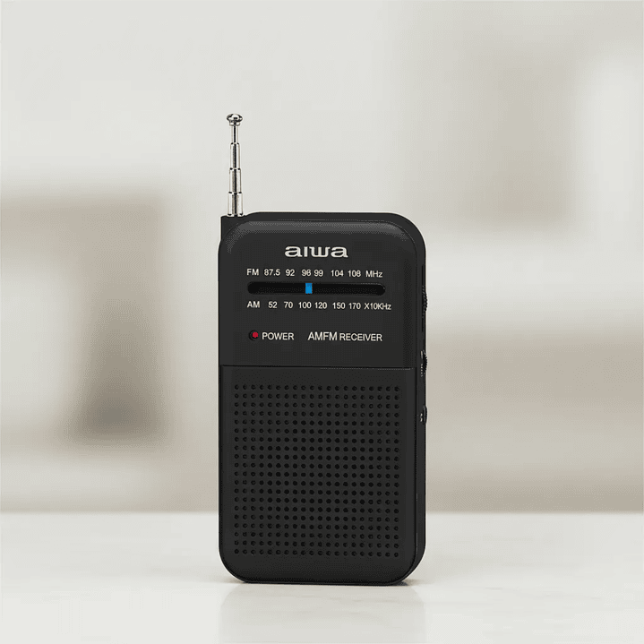 Radio Portátil Aiwa Análoga Fm/am Potencia De 0,4w Aw-fml1 Color Negro 5