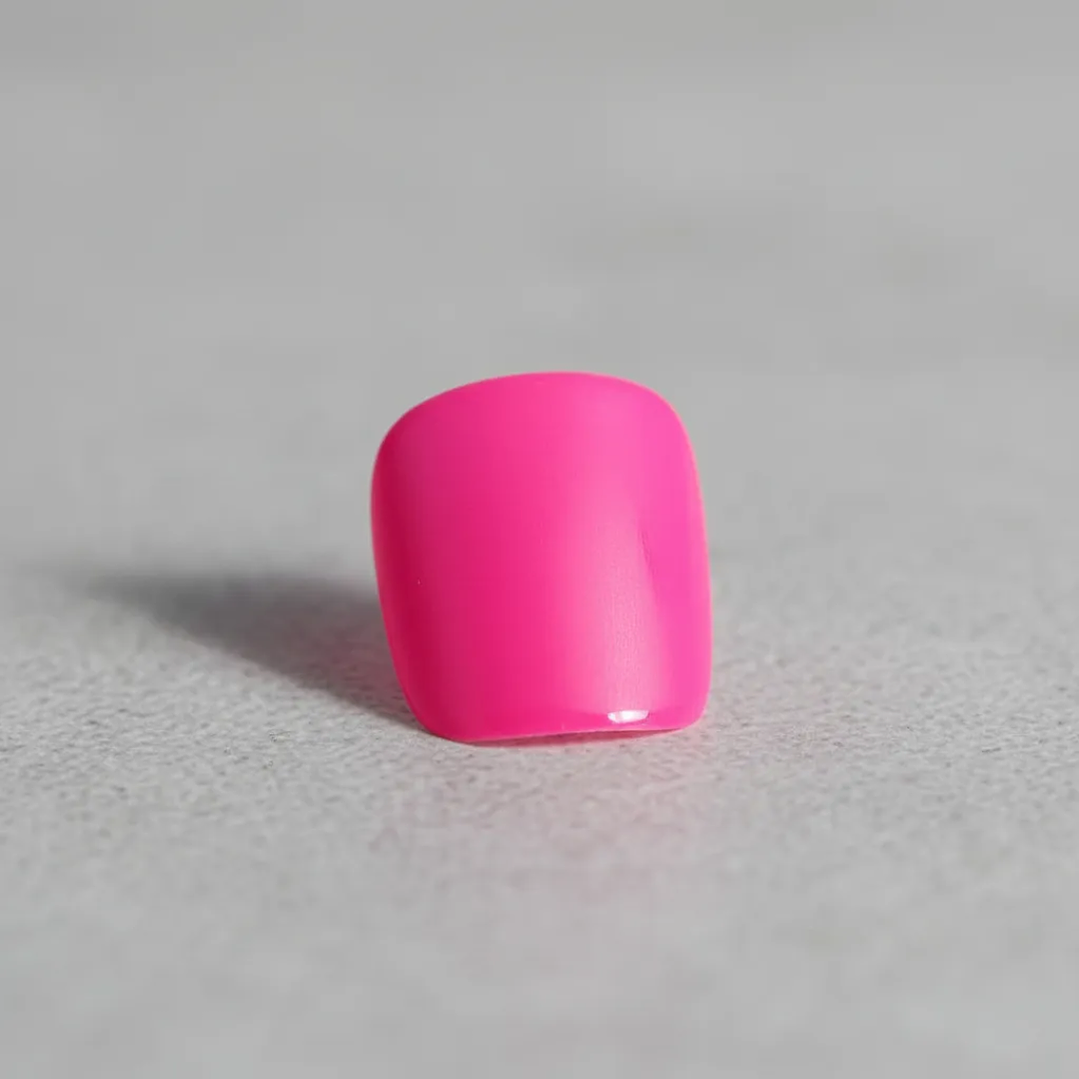 Uñas Press On Autoadhesivas Para Pies Gel Fantasy Color Rosado – Pedicura Perfecta en Minutos 💅✨ 5