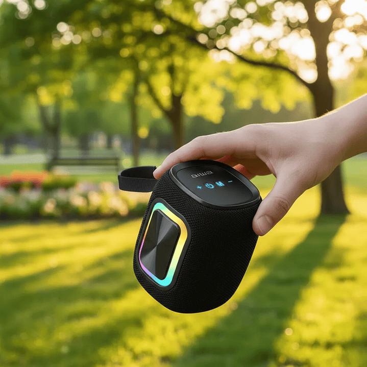 Parlante Portátil Bluetooth AIWA AW-KB61 con Radio FM | Sonido Potente y Compacto | Negro 5