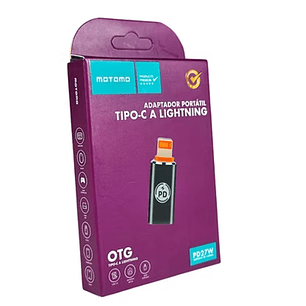Adaptador USB-C a Lightning Motomo PD 27W OTG Metal | Modelo ADAPT11