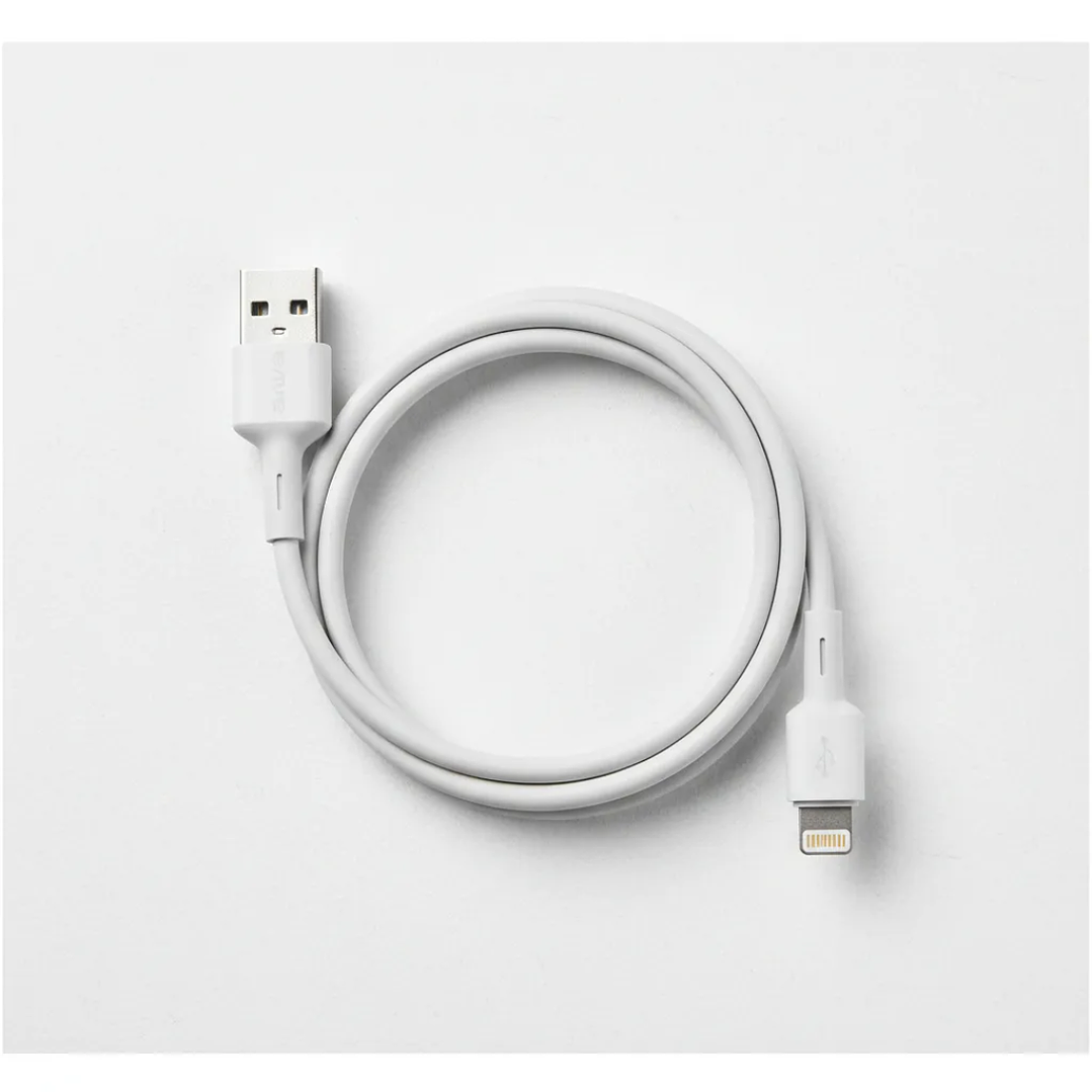 Cable AIWA USB A a Lightning 1.2 m Blanco Carga Rápida y Datos 4