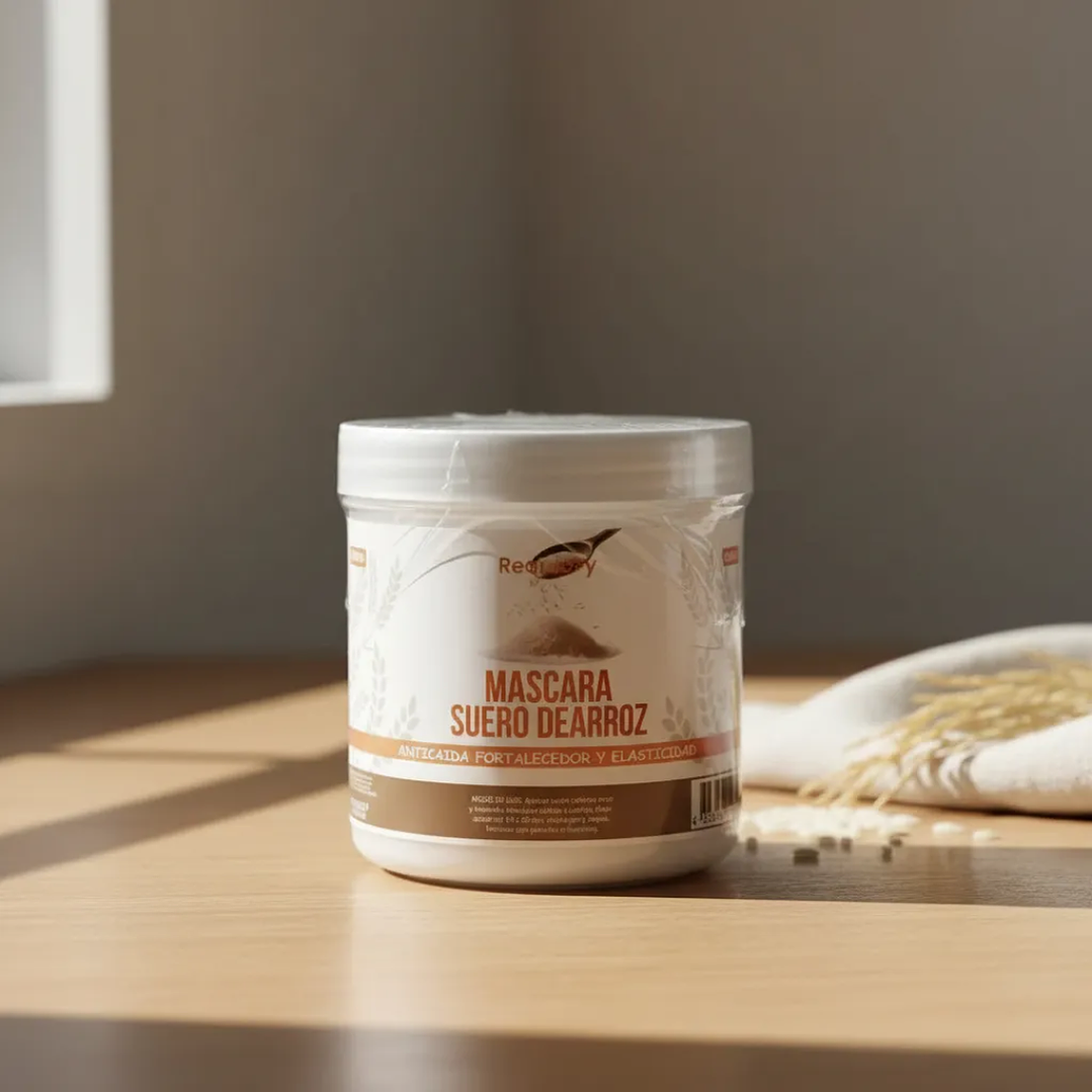 Mascarilla Suero Arroz 500ml Anticaida Crecimiento 🌾💧 6
