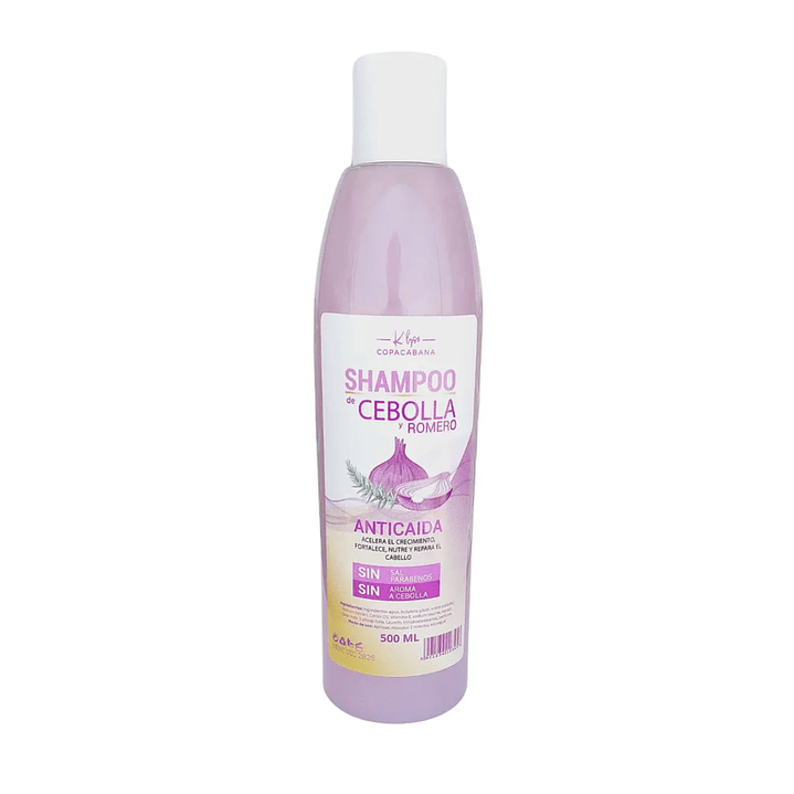Shampoo De Cebolla Y Romero Copacabana Anticaida 500 Ml 1