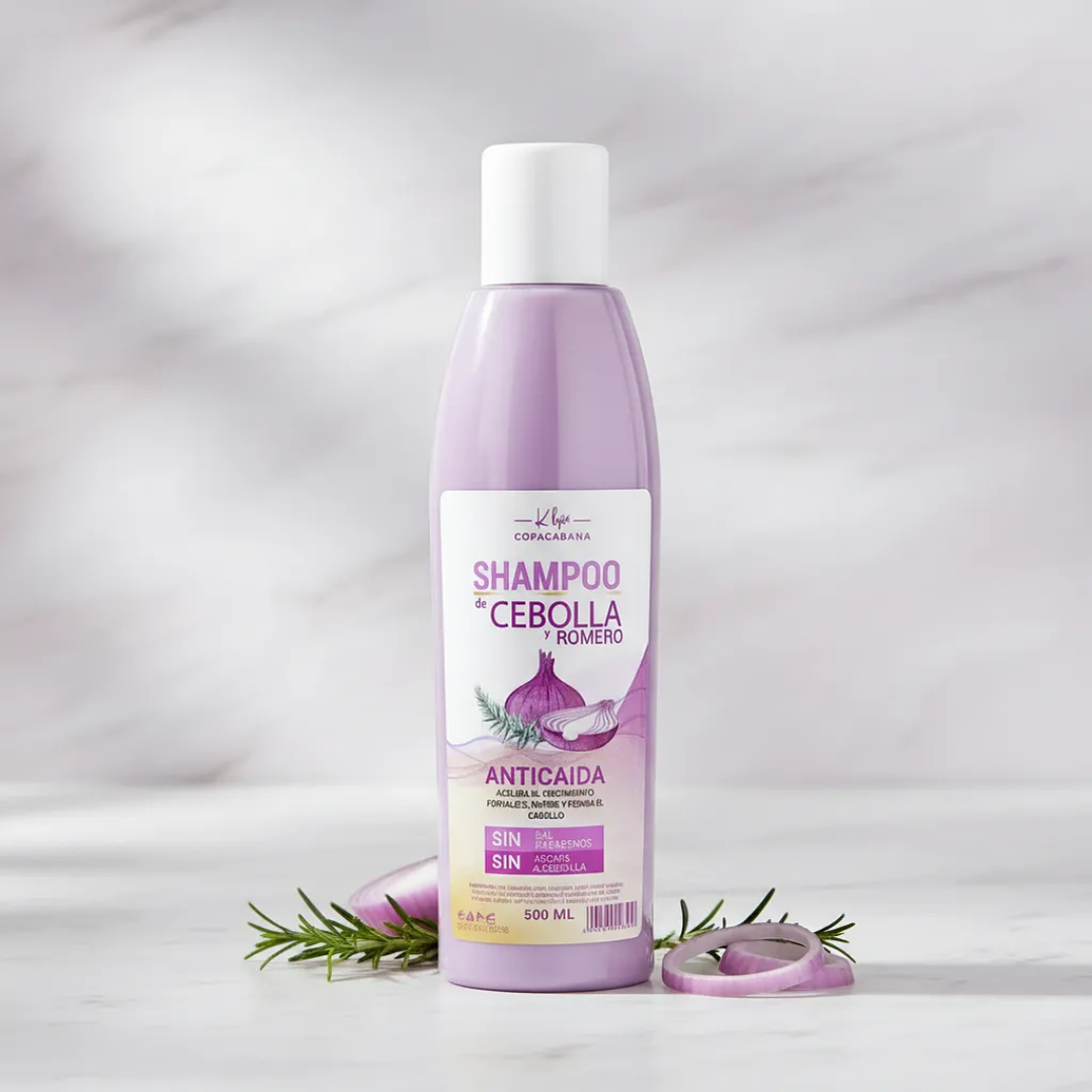 Shampoo De Cebolla Y Romero Copacabana Anticaida 500 Ml 2