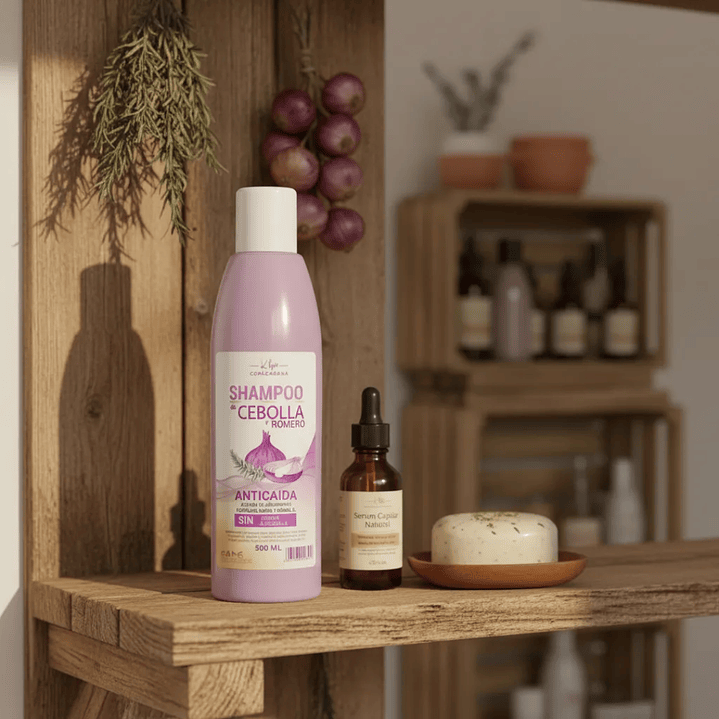 Shampoo De Cebolla Y Romero Copacabana Anticaida 500 Ml 4