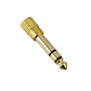 Adaptador Audio Jack 6.3mm Macho a 3.5mm Hembra Estéreo Alta Calidad - Miniatura 1