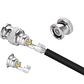 Conector BNC Macho Sin Soldadura para CCTV – Terminal Compresión Coaxial RG6 - Miniatura 4