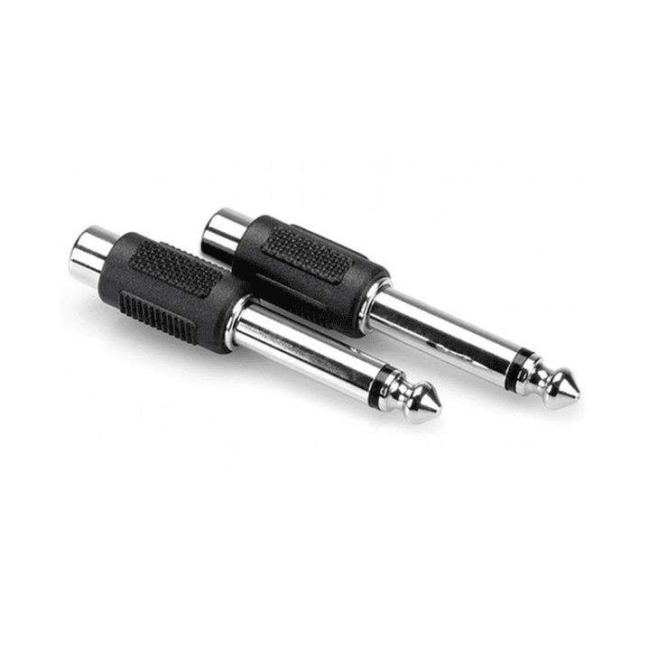 Adaptador RCA Hembra a Plug 6.3 mm Mono – Convertidor Audio Jack 6.3 2