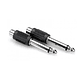 Adaptador RCA Hembra a Plug 6.3 mm Mono – Convertidor Audio Jack 6.3 - Miniatura 2