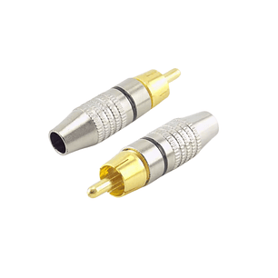 Conector RCA Metálico Sin Soldadura para Cable de Audio AV