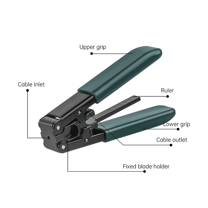 Peladora de Cable Fibra Óptica Drop Profesional Alicate Pelacables FTTH 3