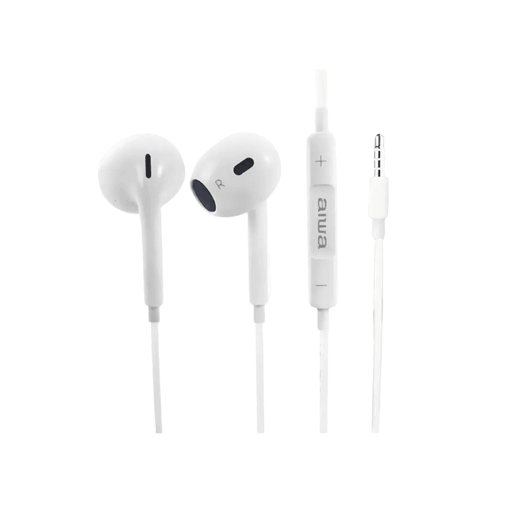 Audífonos Aiwa I112 In-Ear Manos Libres 3.5 mm Blanco 1
