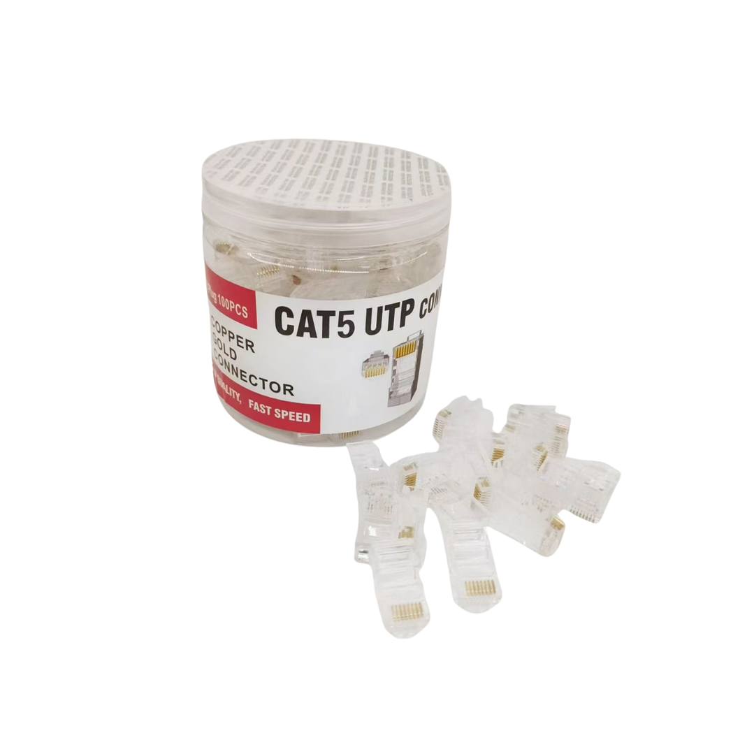 🔧 Kit Herramientas de Red Crimpeadora Tester Pelacables con Conectores RJ45 4