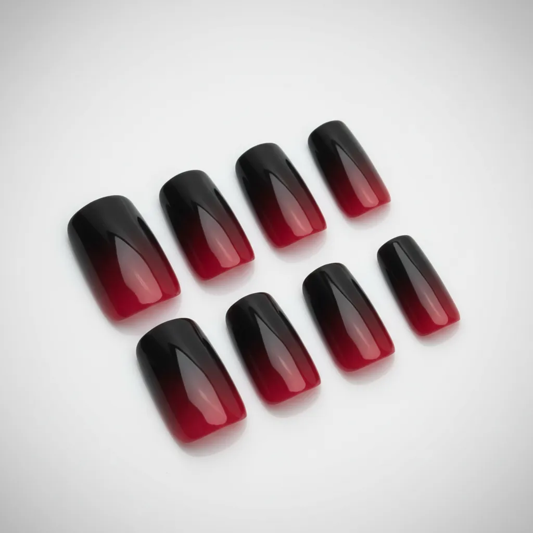 Uñas postizas Flamenco press on Vino Tinto Clásico 3