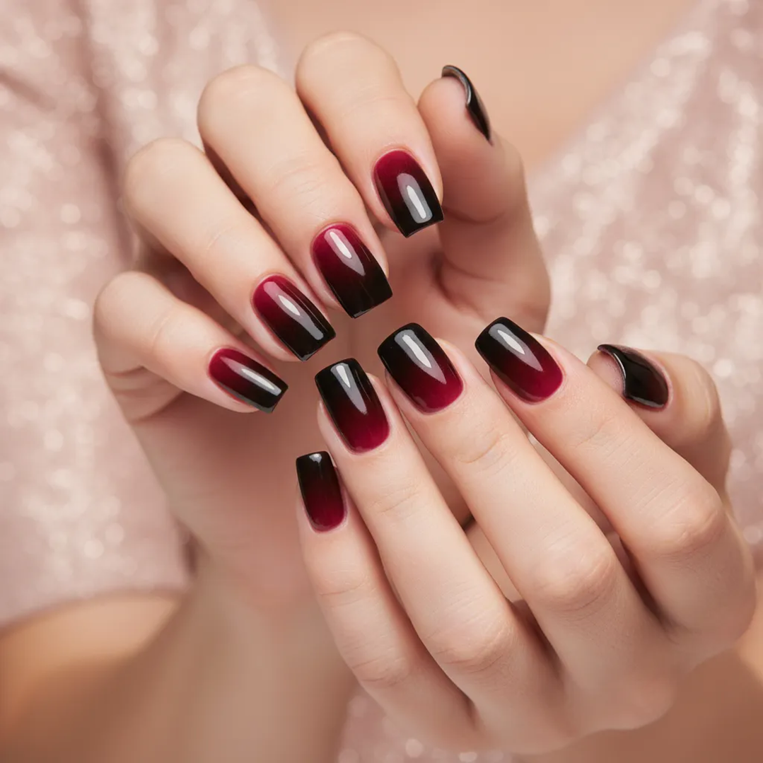 Uñas postizas Flamenco press on Vino Tinto Clásico 2