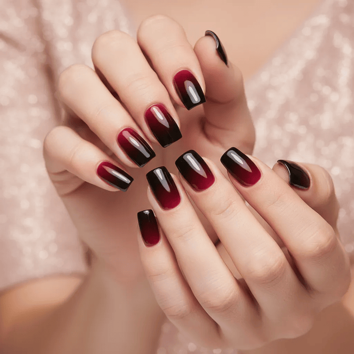 Uñas postizas Flamenco press on Vino Tinto Clásico 2