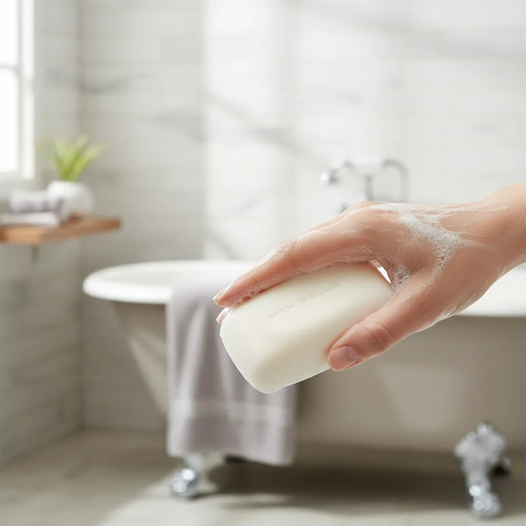 Jabón en Barra Aclarante Purificante con Colágeno y Leche Max Belle 5